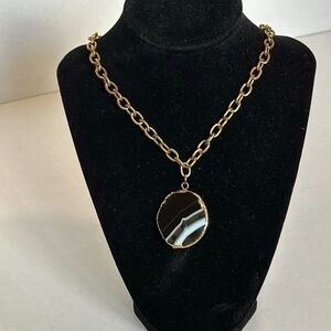 Nordstrom Disc Pendant Necklace gold